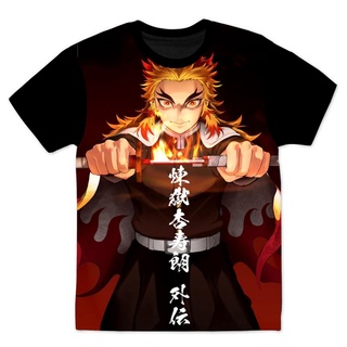 Camisa Camiseta Anime Demon Slayer Hashira Fogo Rengoku