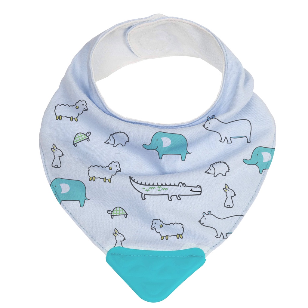 Bandana Babador Com Mordedor Algodão Animais 15284 - Buba em Oferta na Shopee