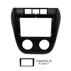 Moldura 9 e 7 Polegadas SpaceFox - Fiamon - Preto Fosco