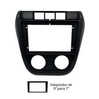 Moldura 9 e 7 Polegadas SpaceFox - Fiamon - Preto Fosco em Oferta na Shopee