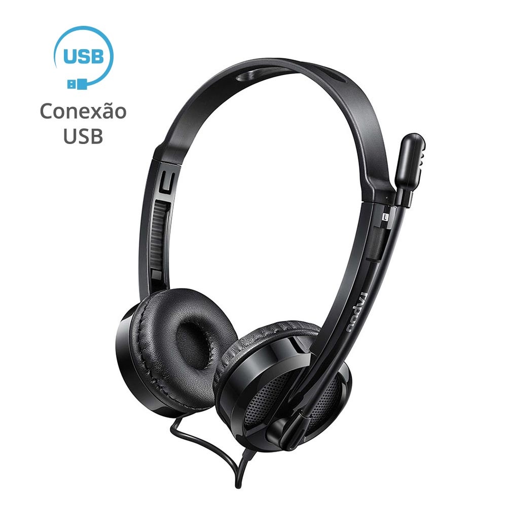 Headset Stereo USB H120 Rapoo - RA020