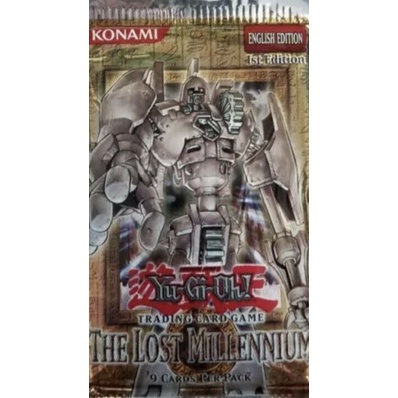 Yu-gi-oh Booster Pack O Milênio Perdido (Semi aberto com todas as cartas do pack)