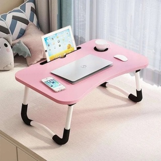Mesa Dobravel De Madeira Para Notebook Moderna Estudos