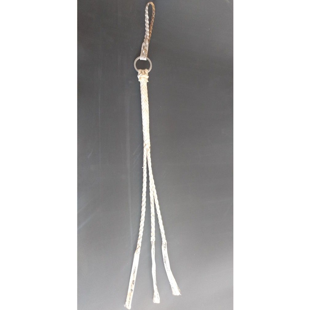Tala Couro Cru 3 Transa Argola em Inox