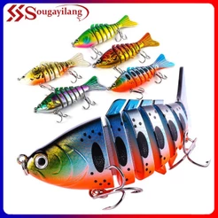 Sougayilang Articulado Isca De Pesca Wobbler Isca Dura 100 Milímetros Isca Artificial Swimbait Biônico