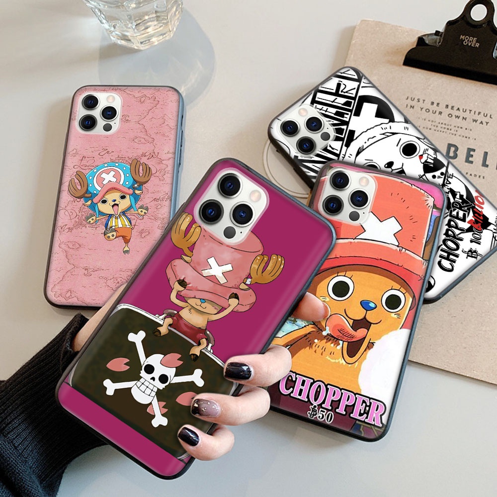 Capa Flexível Preta Compatível Com Xiaomi Mi 11 8 11I A2 Pro Lite YZKB76 Chopper One Piece Anime Design