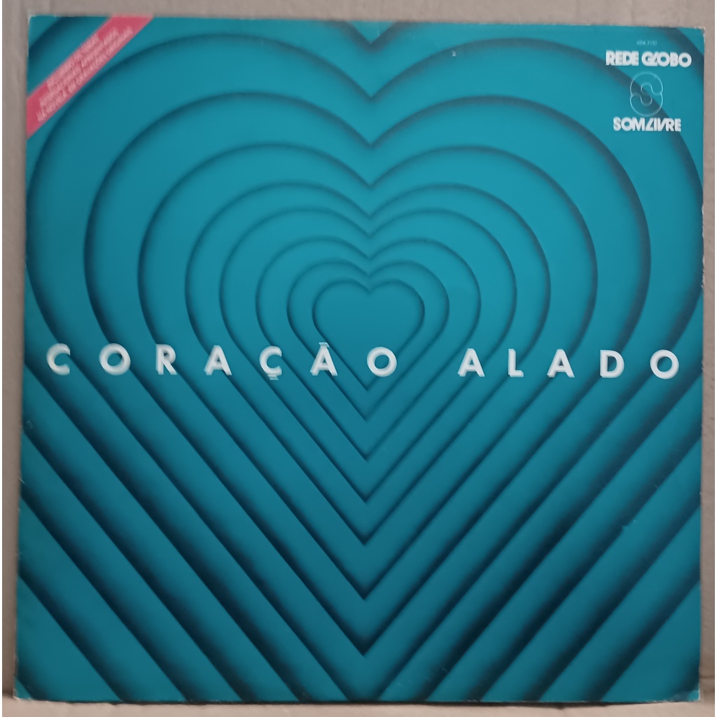 LP Disco De Vinil Coração Alado - Trilha Internacional Da Novela - Usado LP EX Capa VG Ler Descrição