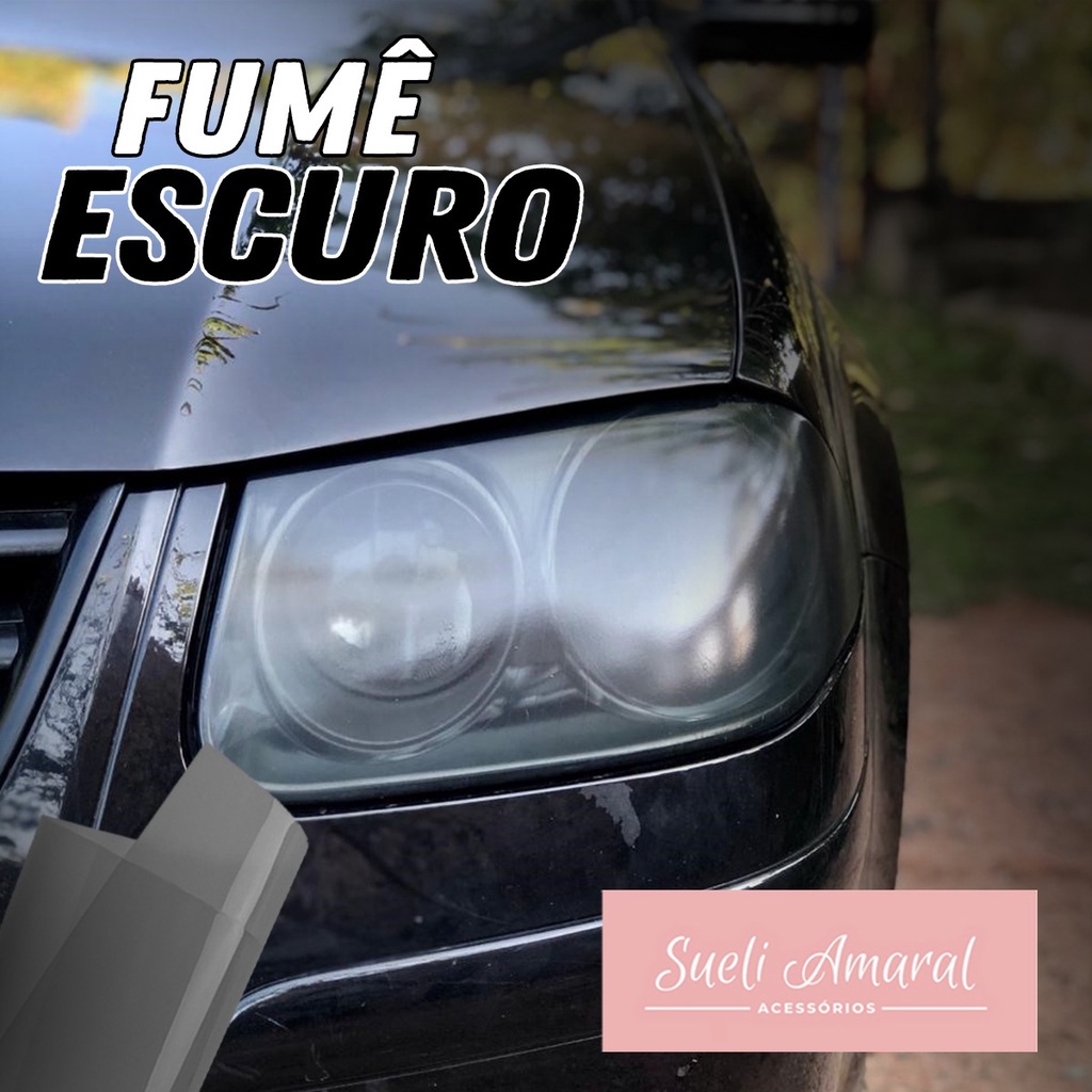Película Farol e Lanterna Fumê Escuro Automotiva Imprimax 50x30cm Proteção e Estilo