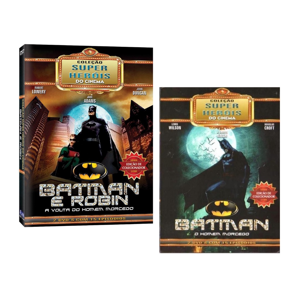 Kit Box Slim Batman Coleção Super Heróis do Cinema - Ed. Colecionador