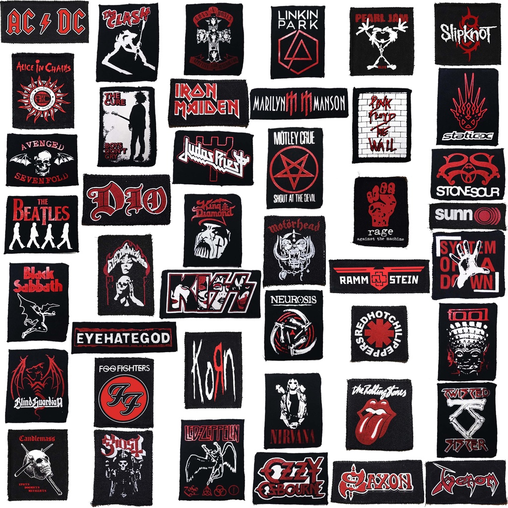 Patch em cores: Hard, Heavy, Doom, Stoner, New Metal, Alternative e ...