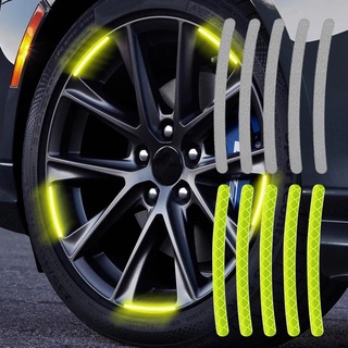 20pçs Adesivos Refletivos Para Cubo De Roda De Carro/Aro Luminoso Marcha Noturna/Acessórios