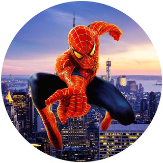 Painel Redondo Tecido Sublimado C/elástico Homem Aranha REF 01