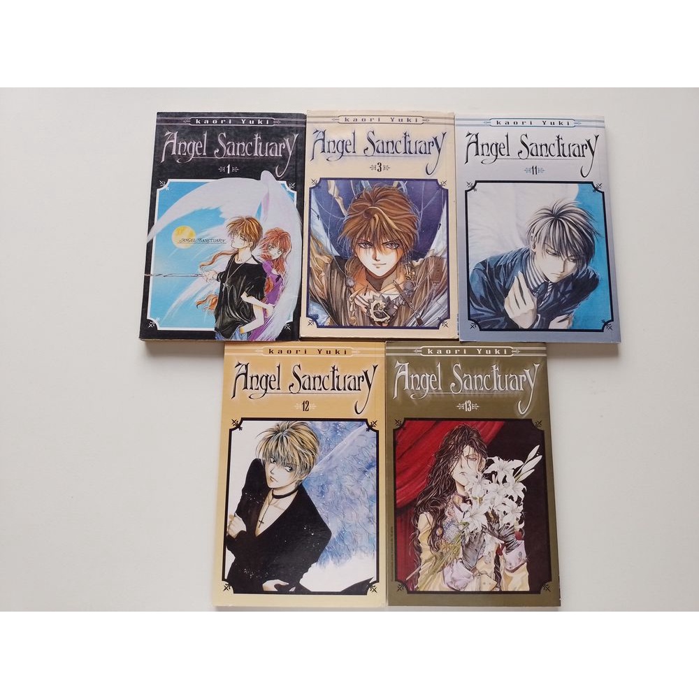 Lote Com 5 Mangás Angel Sanctuary Volumes 1,3,11,12,13 S192