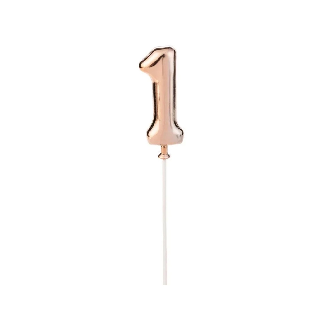Topo de Bolo Rose Gold - 01 Unidade - Silver Festas - Rizzo Número:1