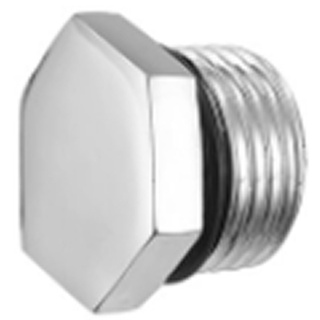Tampão Plug Caps Roscável Adaptador Macho 1/2 Metal Cromado em Oferta na Shopee
