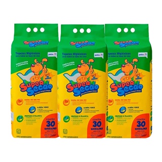 Kit 3 Tapete Higiênico Cães Super Secão Petix C/30 Unidades em Oferta na Shopee