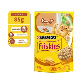 Ração Úmida Sachê Friskies Frango ao Molho Gato Adulto 85g