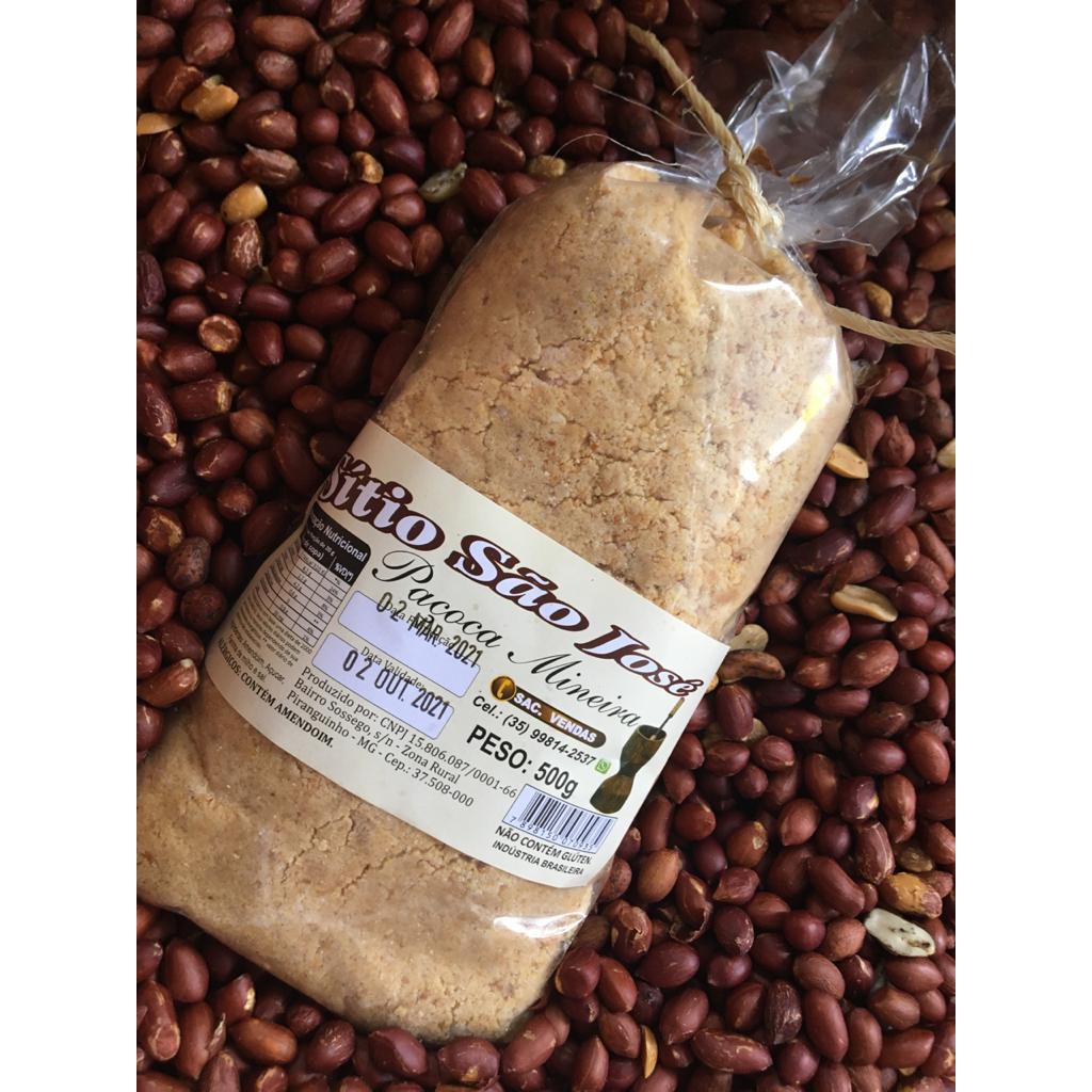 Detalhes do Paçoca Mineira Pilão 500g Piranguinho mg