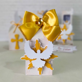 Kit com 5 Caixas milk personalizada Batizado 3D