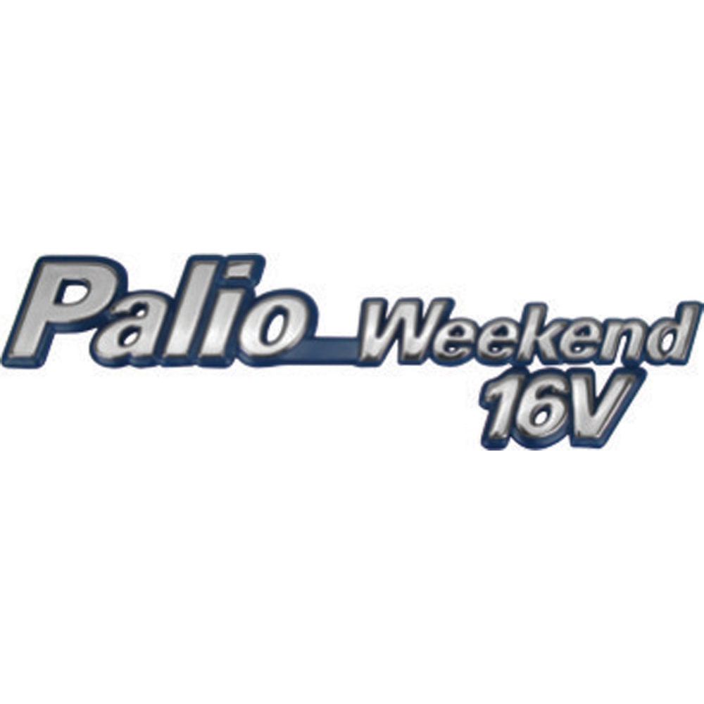 Letreiro (palio Weekend 16v) 95/00 Crom Fundo Azul em Oferta na Shopee