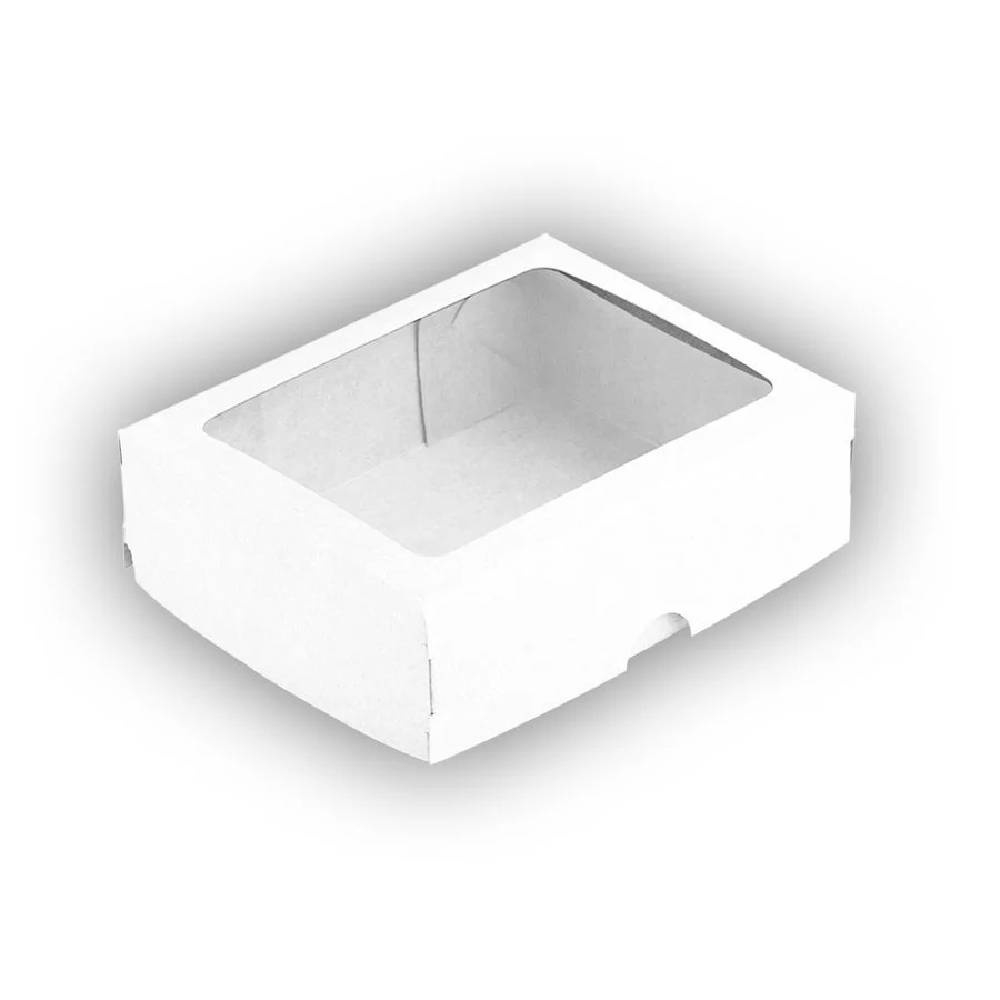 Caixa com Visor S19 8,5x12,5x3,5cm Branca 10un - Assk Rizzo