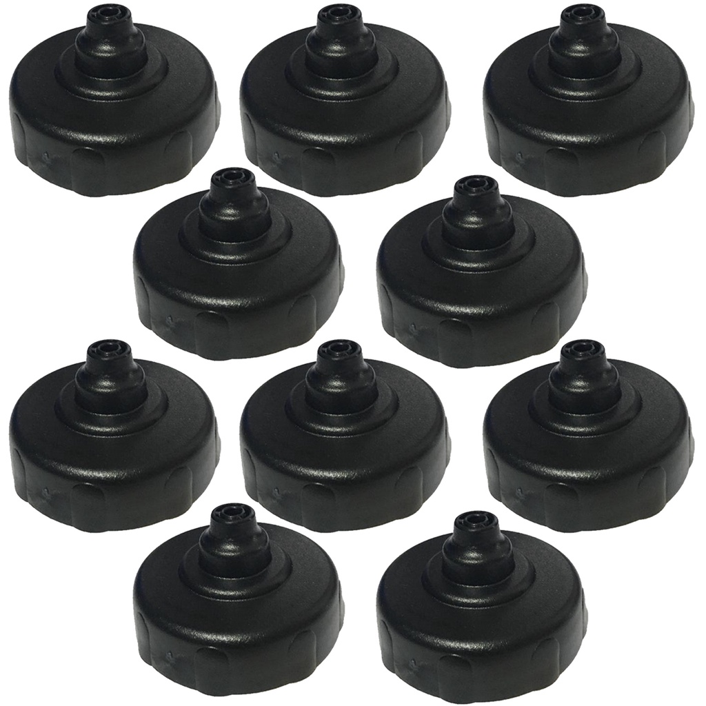 Kit 10 Tampa para Squeeze Automático 1lt Rythmoon Preto