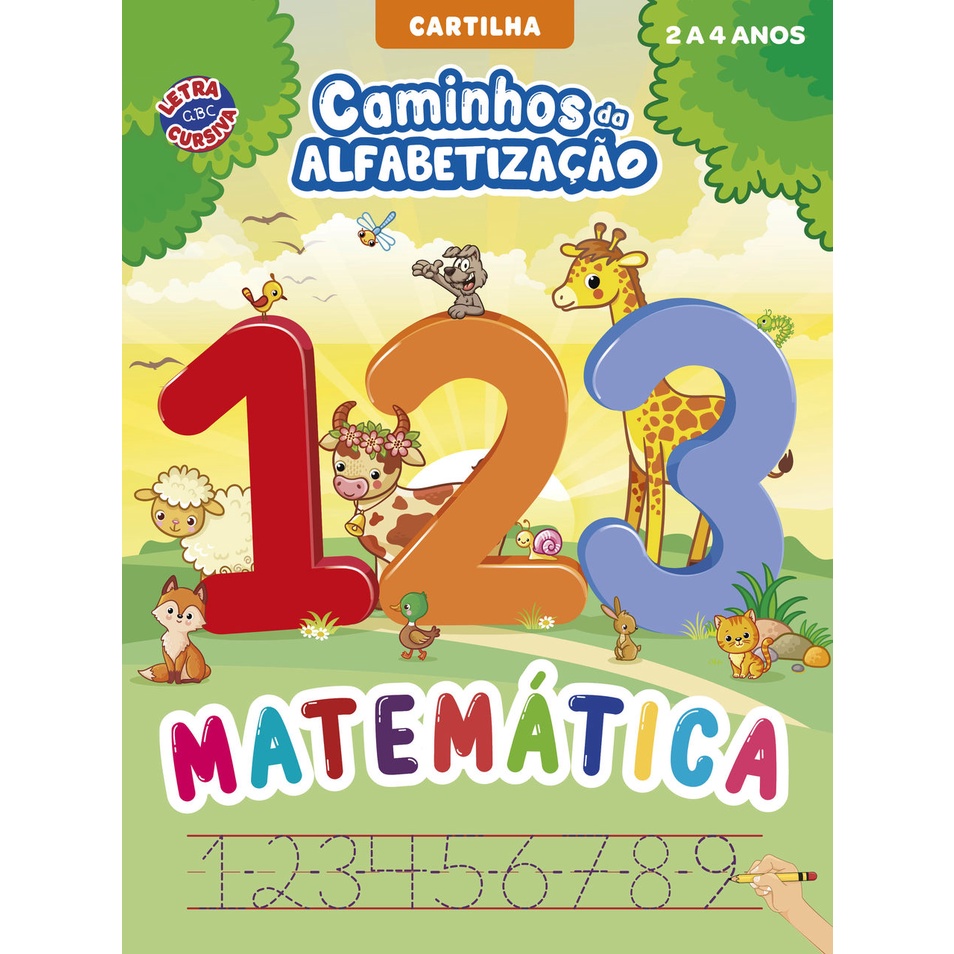 Cartilha Caminhos da Alfabetização - Matemática 2 a 4 anos em Oferta na Shopee