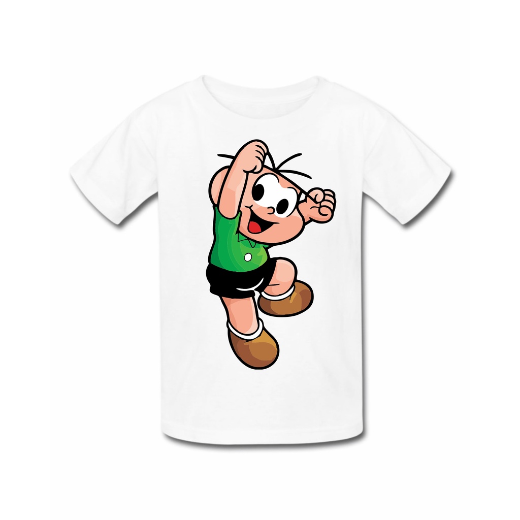 Roupa infantil Camisa Menino Menina turma mônica cebolinha cascão coelho sansão chico bento magali