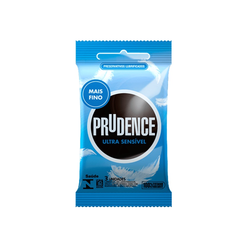 Preservativo Extra Fino 3 Unidades - Prudence Ultra Sensível