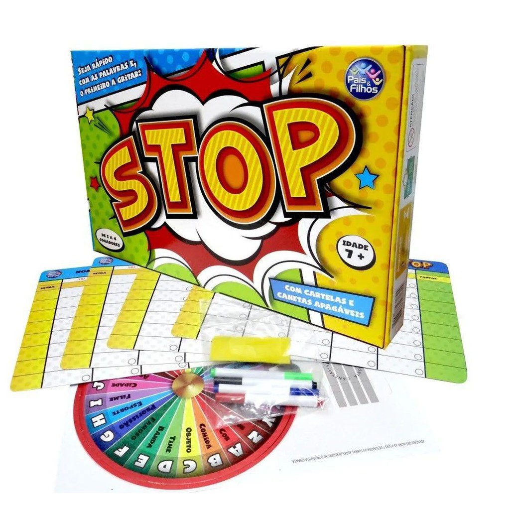 Jogo Stop 7172 Pais E Filhos Pais And Filhos Shopee Brasil 1630