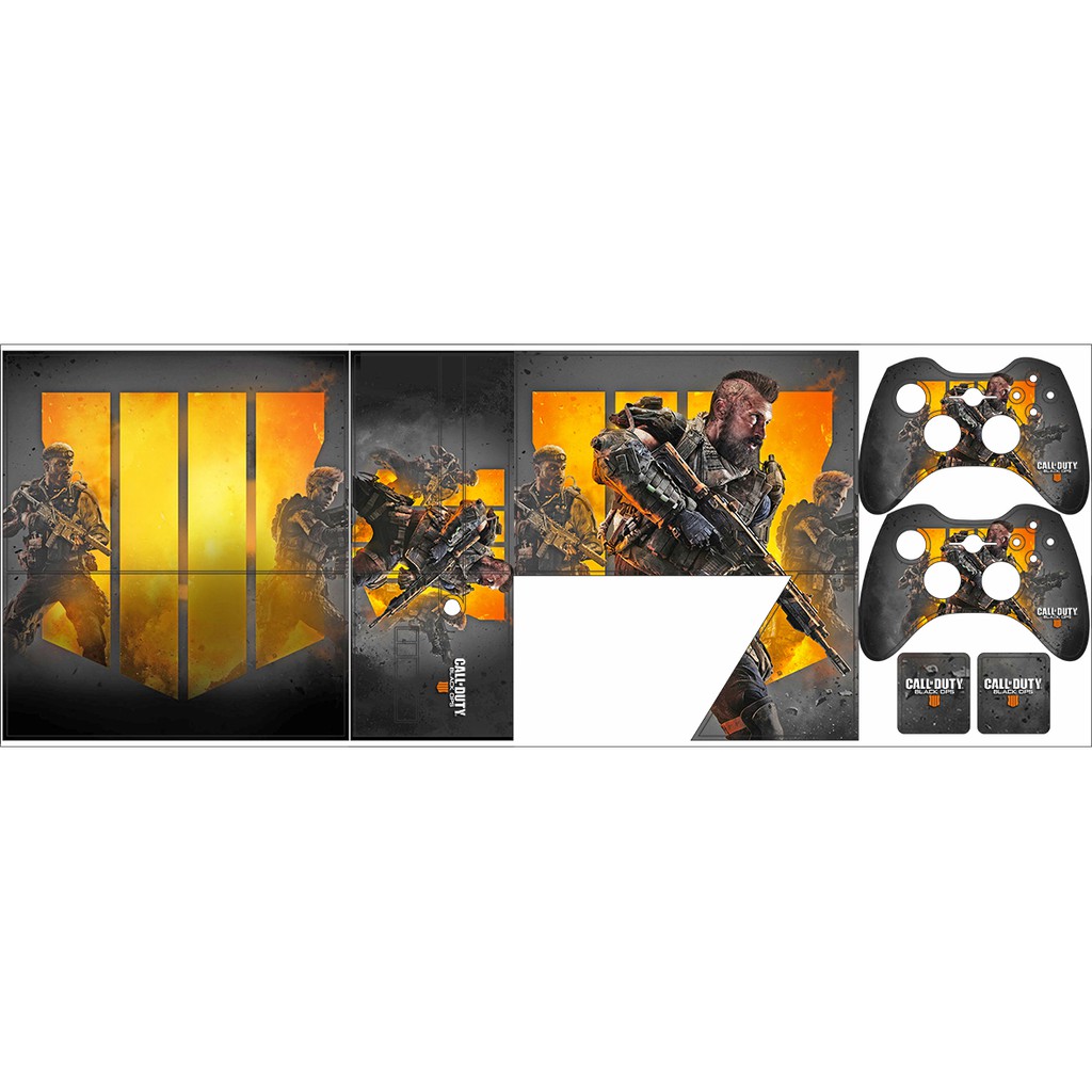 Skin Adesiva Xbox 360 Super Slim - Call Of Duty Black OPS 4