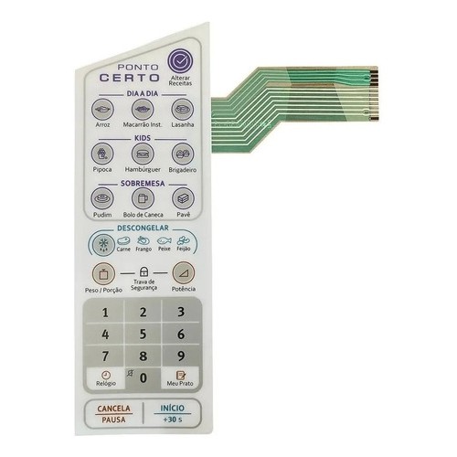Membrana Teclado Microondas Eletrolux Mep 41 Mep41