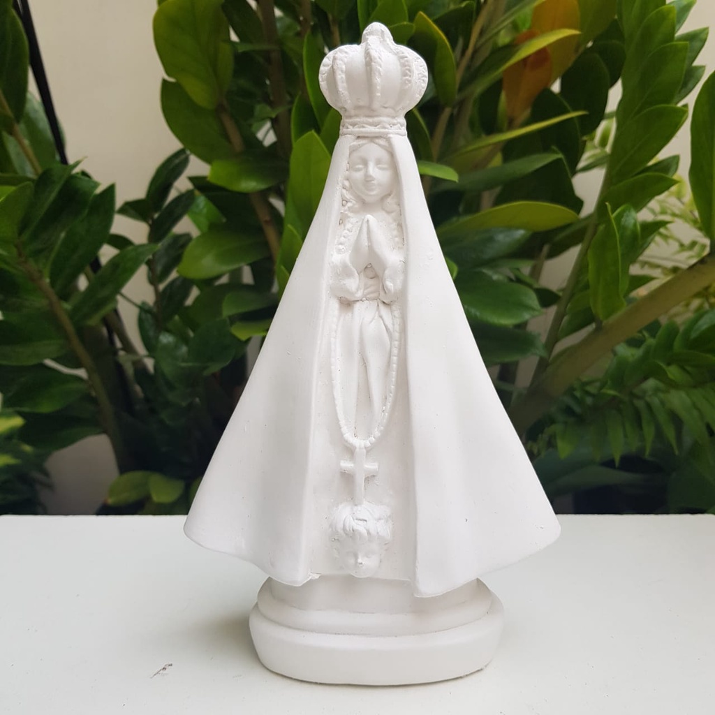 5 Nossa Senhora Aparecida 22 cm gesso cru em Oferta na Shopee