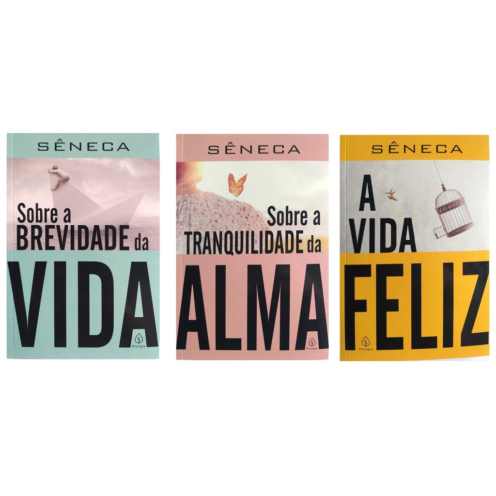 Livros Sêneca A Vida Feliz Brevidade Vida Tranquilidade Alma