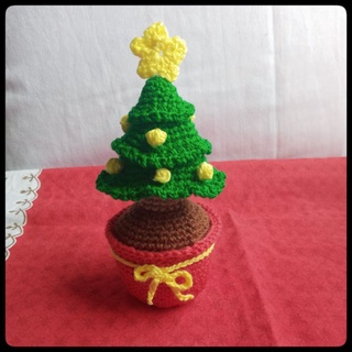 Mini Árvore de Natal em crochê amigurumi | Shopee Brasil