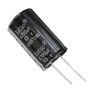 Kit 2 Pçs - Capacitor Eletrolitico 4700x63v - 4700uf X 63v