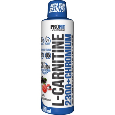 L Carnitine Carnitina C/ Cromo 2300 480ml - Profit Labs em Oferta na Shopee