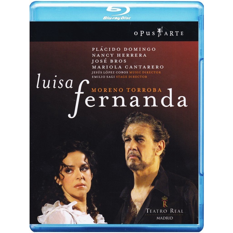Blu-ray Moreno Torroba - Luisa Fernanda - Plácido Domingo - Opus Arte - Lacrado - Importado