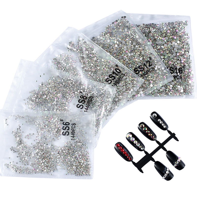 Strass Cristal Furta Cor Unhas e Artesanato Pedrinhas Nail Art 1440 Decoração Brilhante