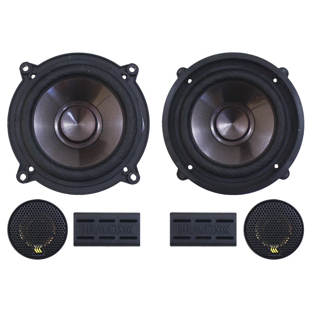 Kit 2 Vias Bravox 5 Polegadas CS50-P 120w Rms Par Alto Falante Mini Tweeter Painel Total 200w Rms em Oferta na Shopee