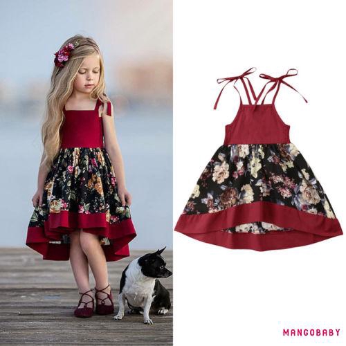 vestido florido de criança