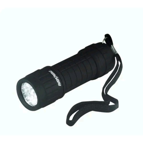Lanterna De Bolso Emborrachada Rayovac 9 Leds, 3 Pilhas Aaa