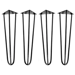 4 Pés De Ferro Pés 30cm Para Móveis Rack Puff Mesinha Banco