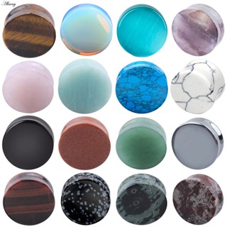 Alisouy 2PCS Orelha Expansora 1 Par De Pedra Opalaita Tampões Túneis Jóias De Perfuração Corporal em Oferta na Shopee