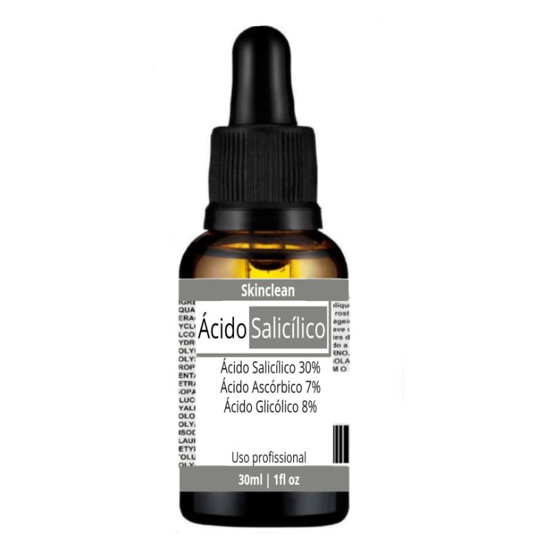 Acido Salicílico 30% Peeling Pele Oleosa Acne Clareador 30ml | Shopee ...