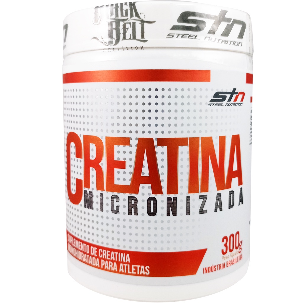 Creatina Monohidratada 100 Pura 300gr Steel Nutrition Shopee Brasil