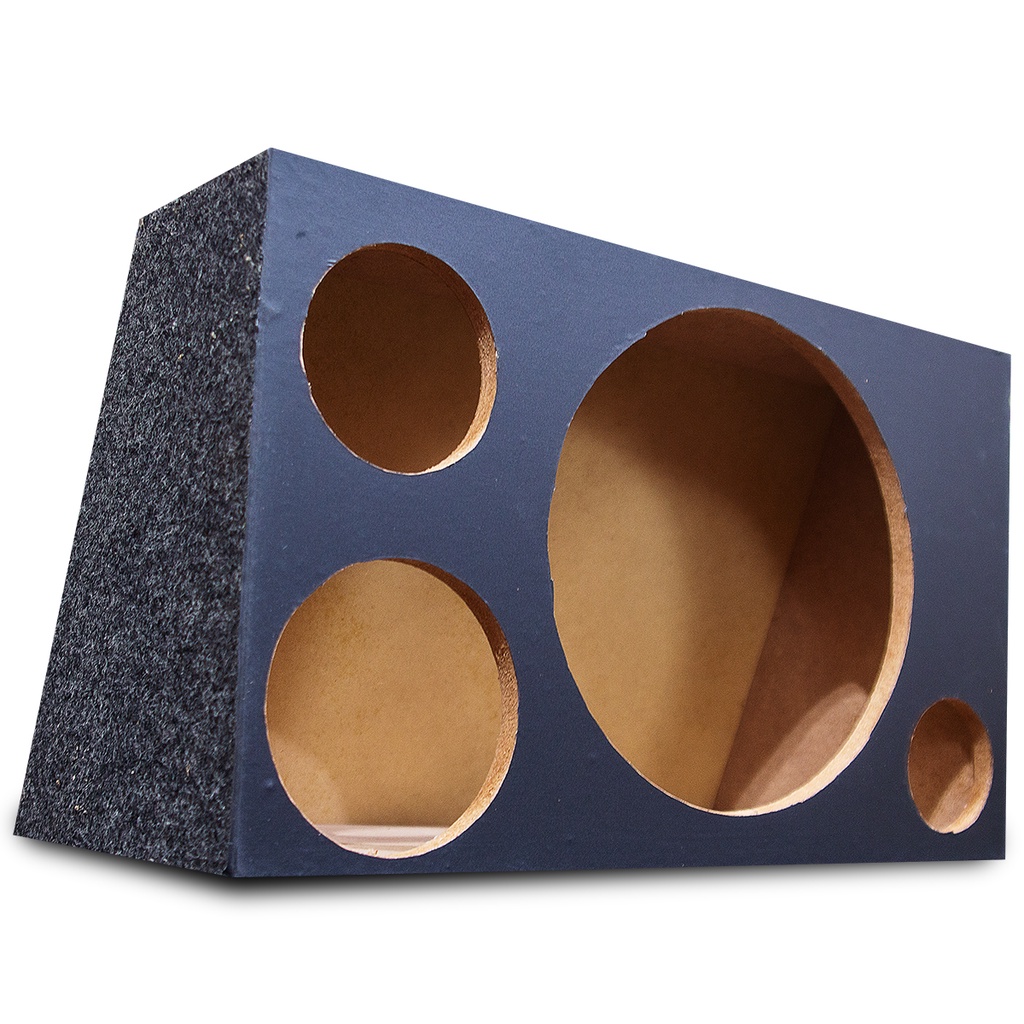 Caixa Trio Carro Automotiva Som Automotivo Vazia Dutada Alto Falante 12 Corneta Tweeter em Oferta na Shopee