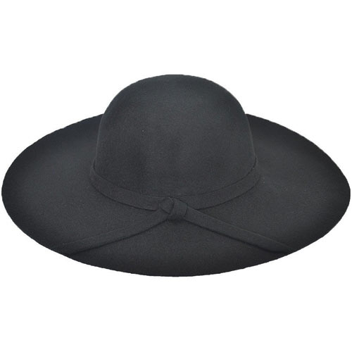 Chapéu Chapelaria Vintage Floppy Boho Preto