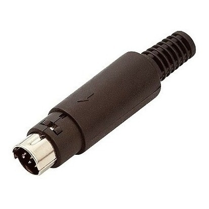 Kit Com 5 Adaptador Mini Din Macho-8 Pinos