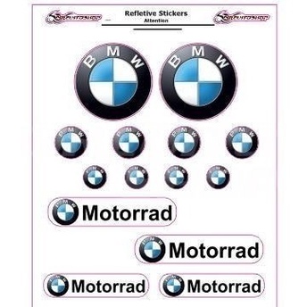 Adesivo Refletivo Moto Capacete Carro Bmw Motorrad Tuning ++